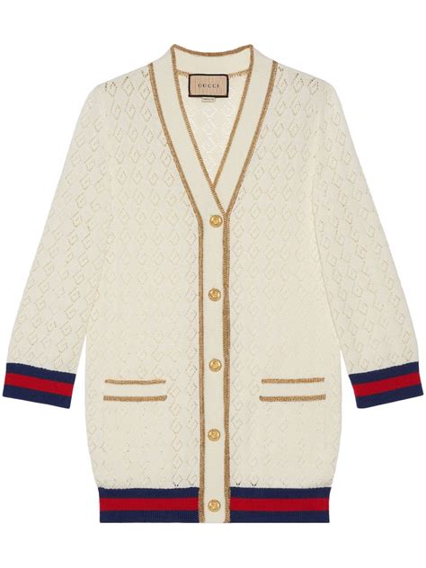 cardigan in seta gucci|gucci cardigan.